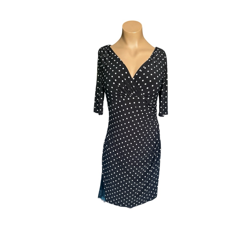 Ralph Lauren Polka Dot Wrap Dress